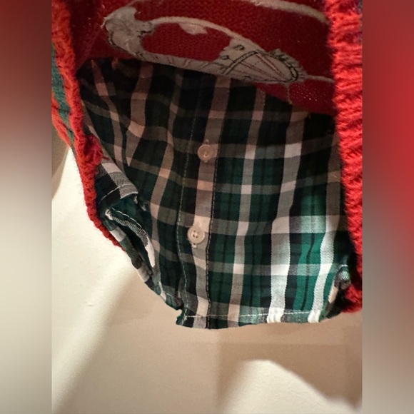 NWT Boys Rock Two Piece Set- Snowman Sweater Vest and Button Up - 12m - Picture 6 of 7